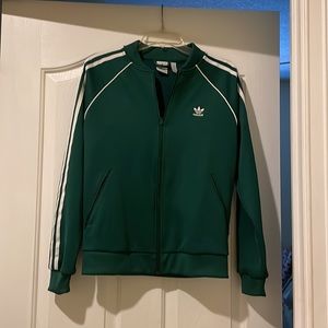 Super Cute Green Adidas Zip Up Size Medium